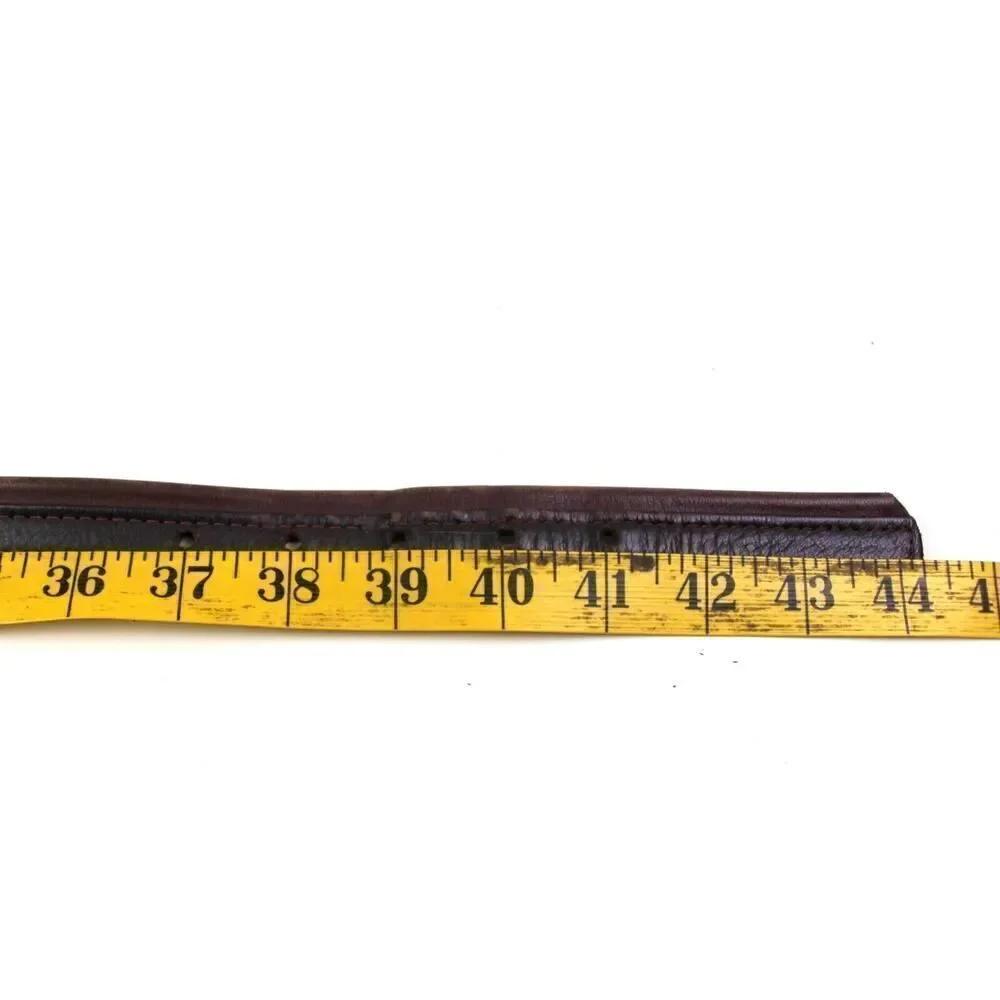 CLASSIC BROWN GENUINE LEATHER 1 1/8